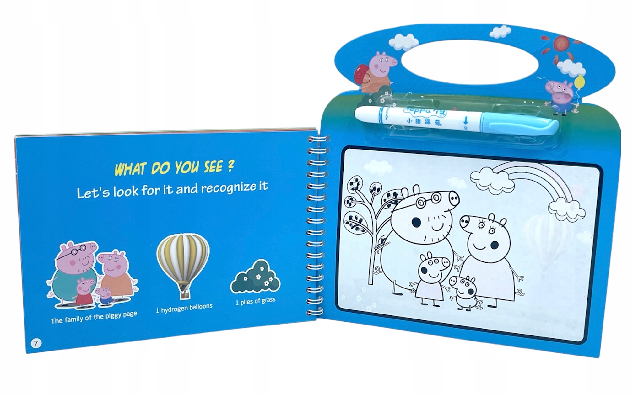 ŚWINKA PEPPA KOLOROWANKA WODNA MAGICZNY FLAMASTER EAN (GTIN) 3700188004223