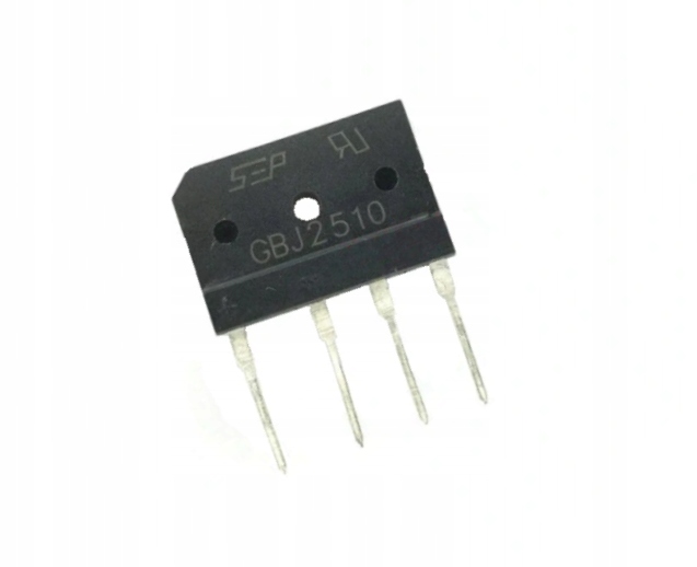 

Mostek prostowniczy 25A 1000V Płaski GBJ2510