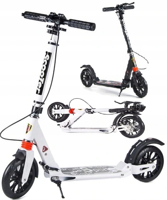 Duża Hulajnoga Składana Hamulec Tarczowy Miejska