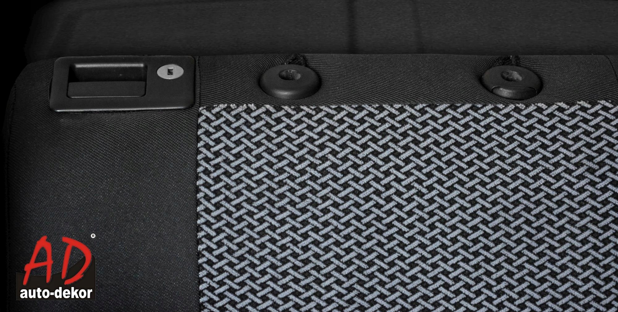 POKROWCE SZYTE na MIARĘ do VW TOURAN 2003-2010 Materiał poliester