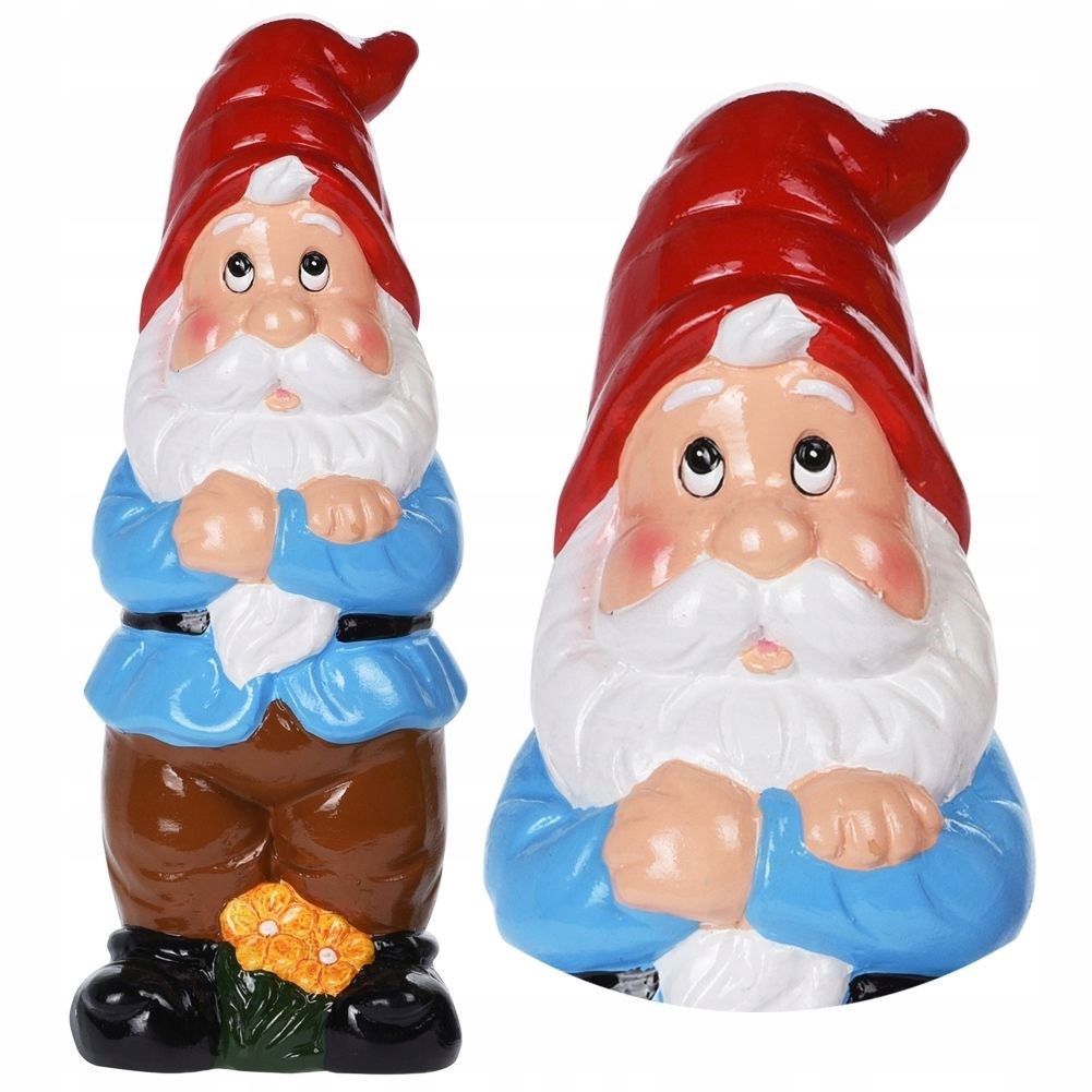 Krasnal ogrodowy kolorowy ozdoba do ogrodu figurka ogrodowa 30 cm /ProGarde Typ rzeźba (figura)