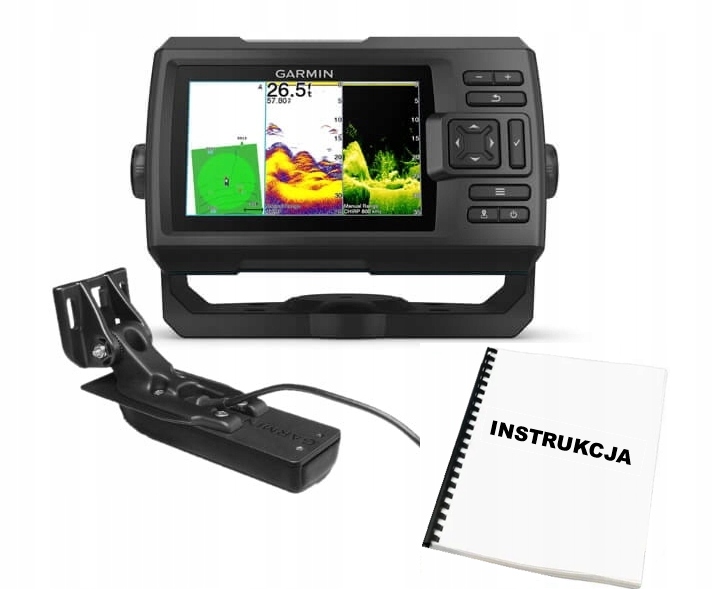 Garmin Striker VIVID 5cv Z Przetwornikiem GT20 ClearVu Echosonda Gps