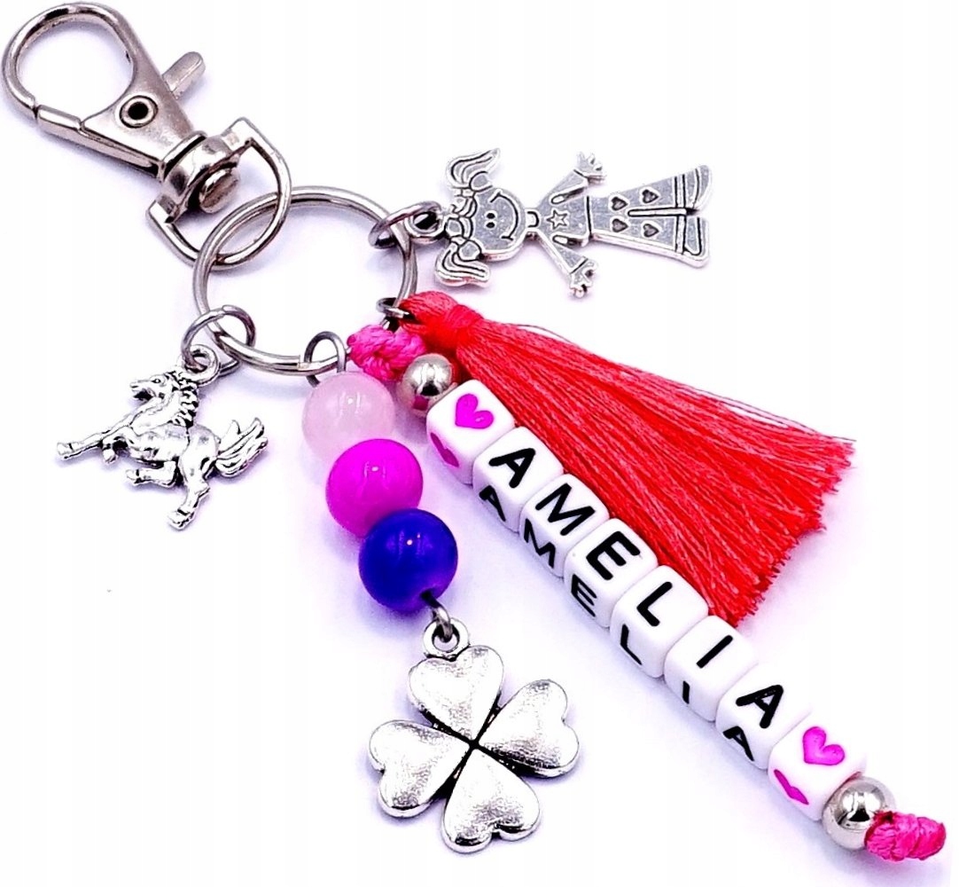 BRELOK ZAWIESZKA IMIE PREZENT NA DZIEŃ DZIECKA ZAKOŃCZENIE ROKU DZIEWCZYNKA