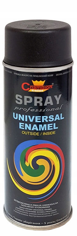 

Champion Czarny Mat Spray Szybkoschnący Jakość