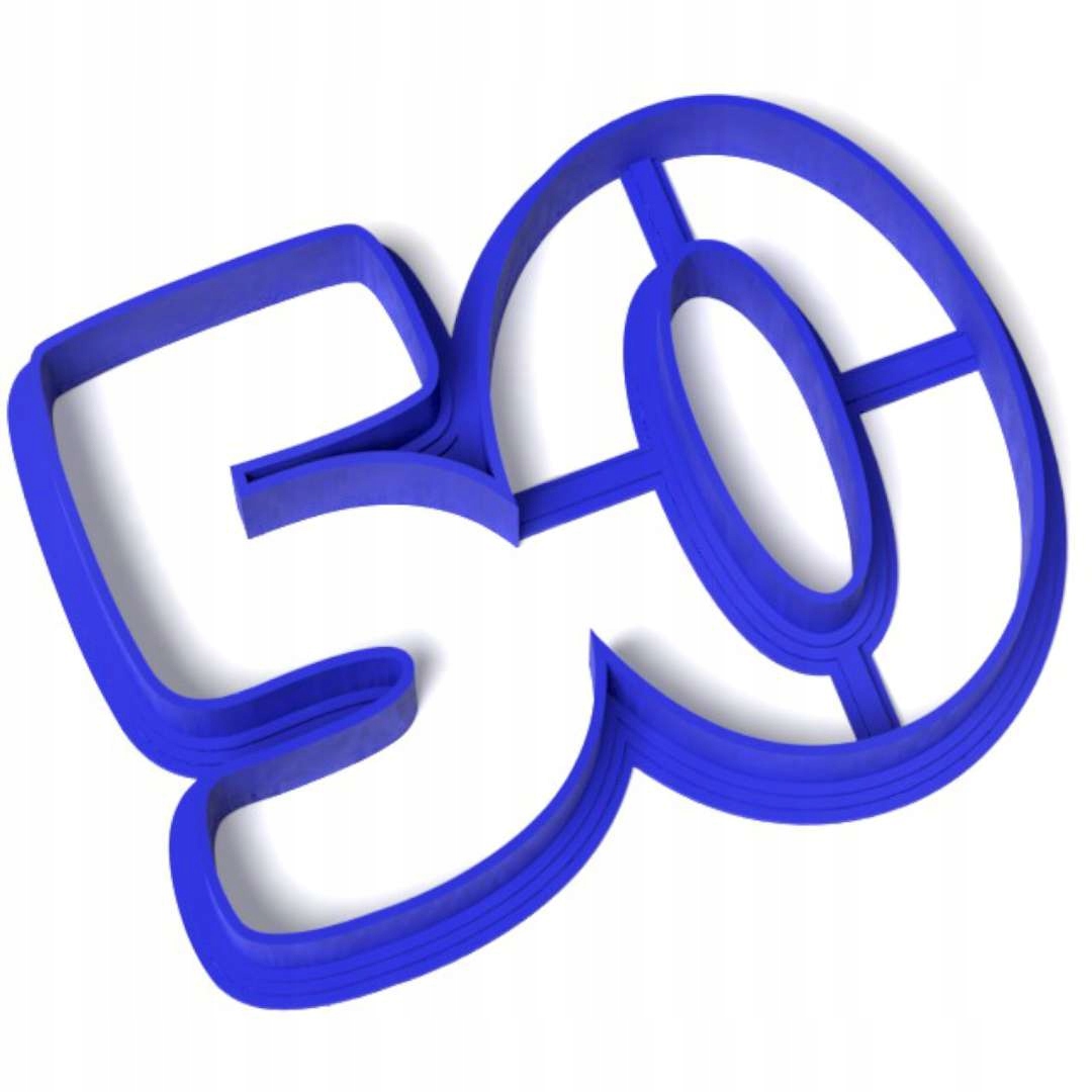 

foremka wykrawacz Ciastek cyfra liczba 50 Urodziny