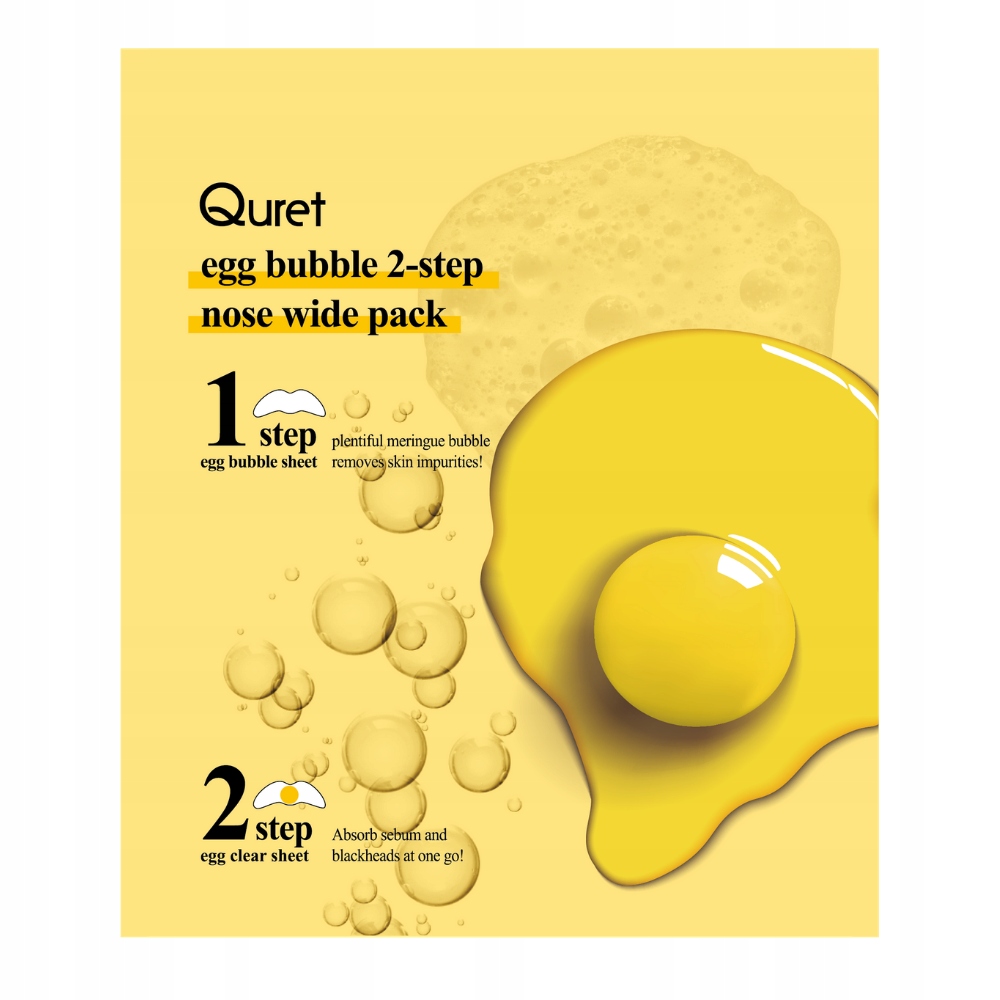 Quret Egg Bubble 2-step Nose Wide Pack Čistenie nosa 2-krokové