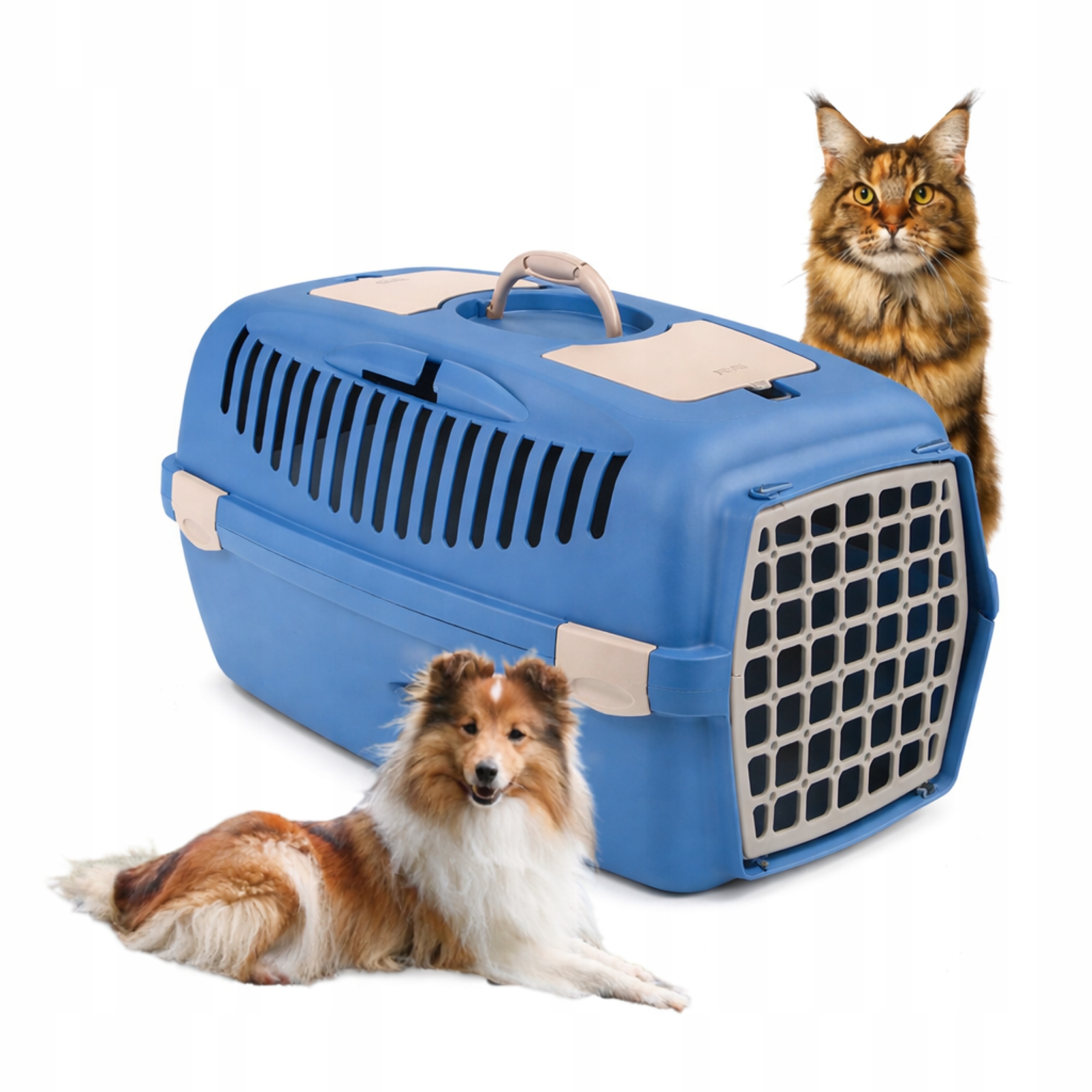 Gulliver 3 Transporter dla psa Zolux niebieski 61cm x 40cm 38cm niebieski