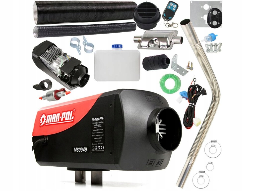 Naftové nezávislé topení 8 kW, 12 V M80949