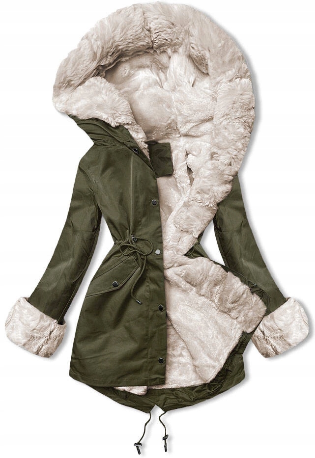 Zimní Bunda S Kožešinou 5M3187 Army XL (42)