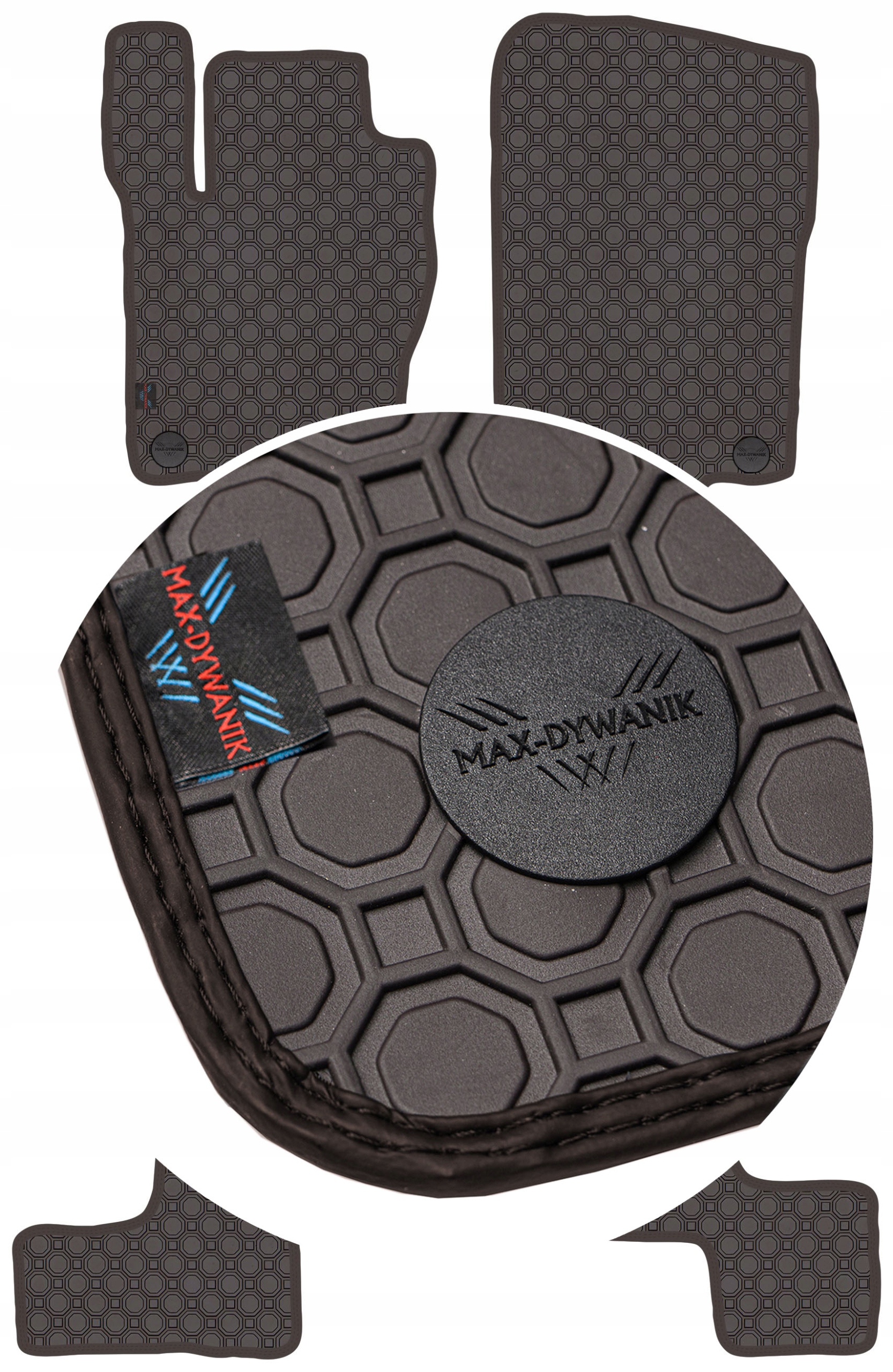 Mercedes Gls 7os 2015-2019 Koberce Hnedé