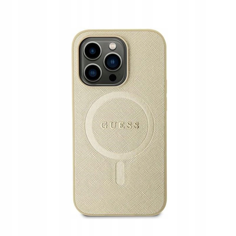 Guess MagSafe – Pouzdro pro iPhone 15 (zlaté)