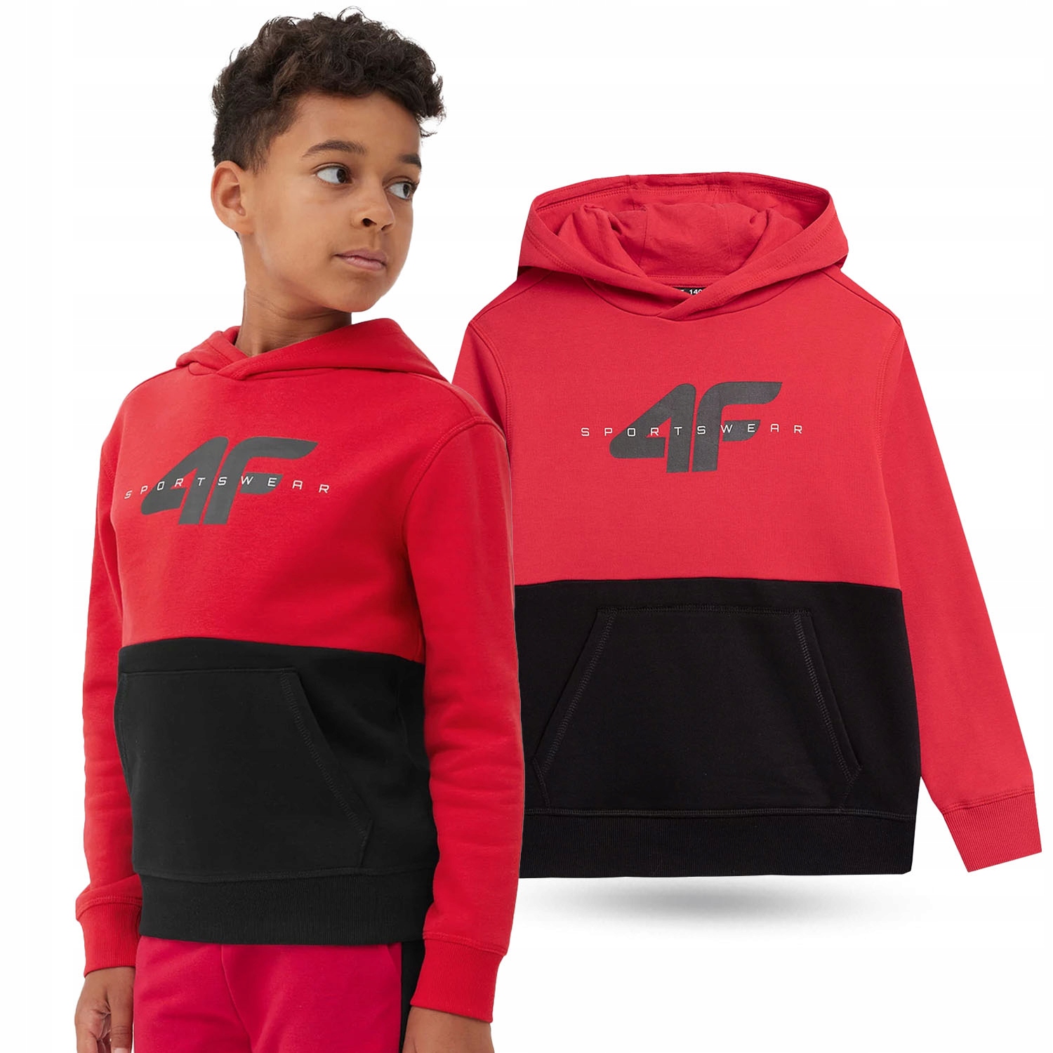 BLUZA CHŁOPIĘCA 4F DRESOWA Z KAPTUREM AW23M628 Marka 4F