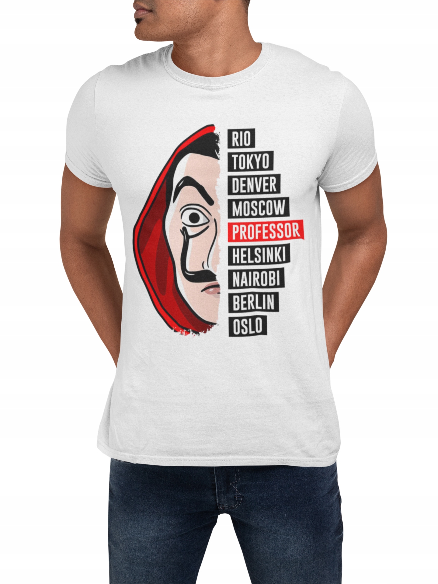 

Koszulka T- shirt męski-dom z papieru la casta-3XL