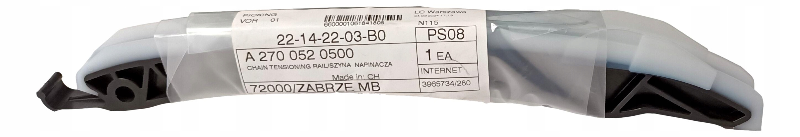 Mercedes M260 M264 M270 M274 Boční rozpěrný lankový kluzák Oe