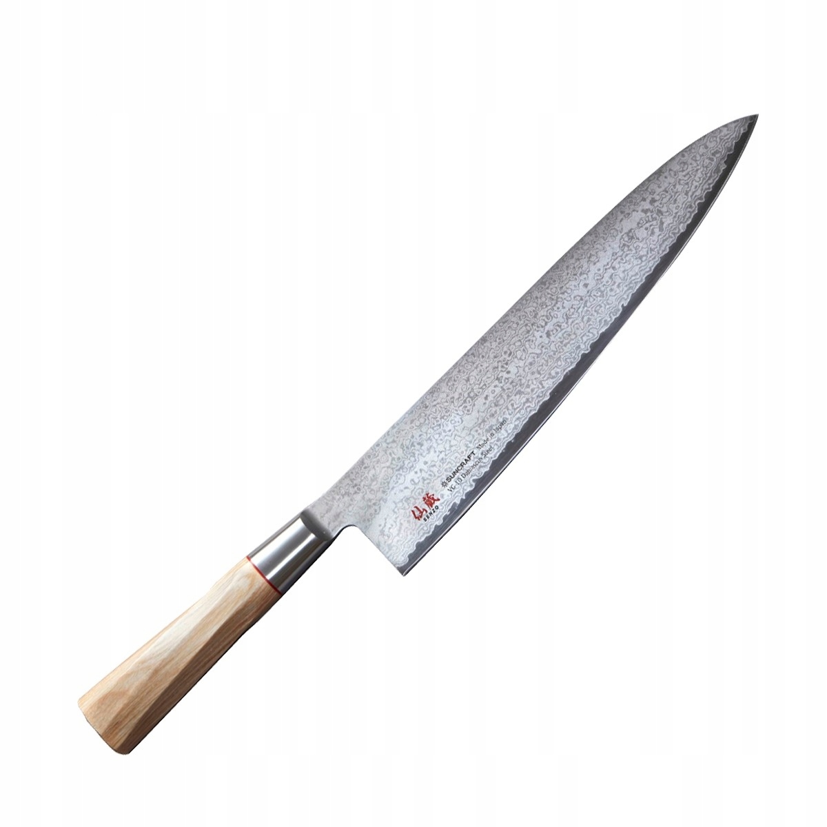 Nôž šéfkuchára Suncraft Senzo Twisted Octagon 24 cm VG-10 damaškový