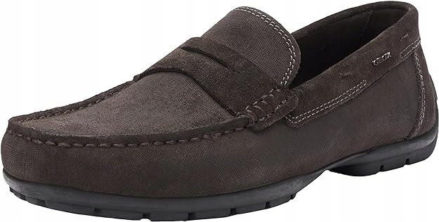 Hnědé pánské mokasíny Geox Moner 2Fit