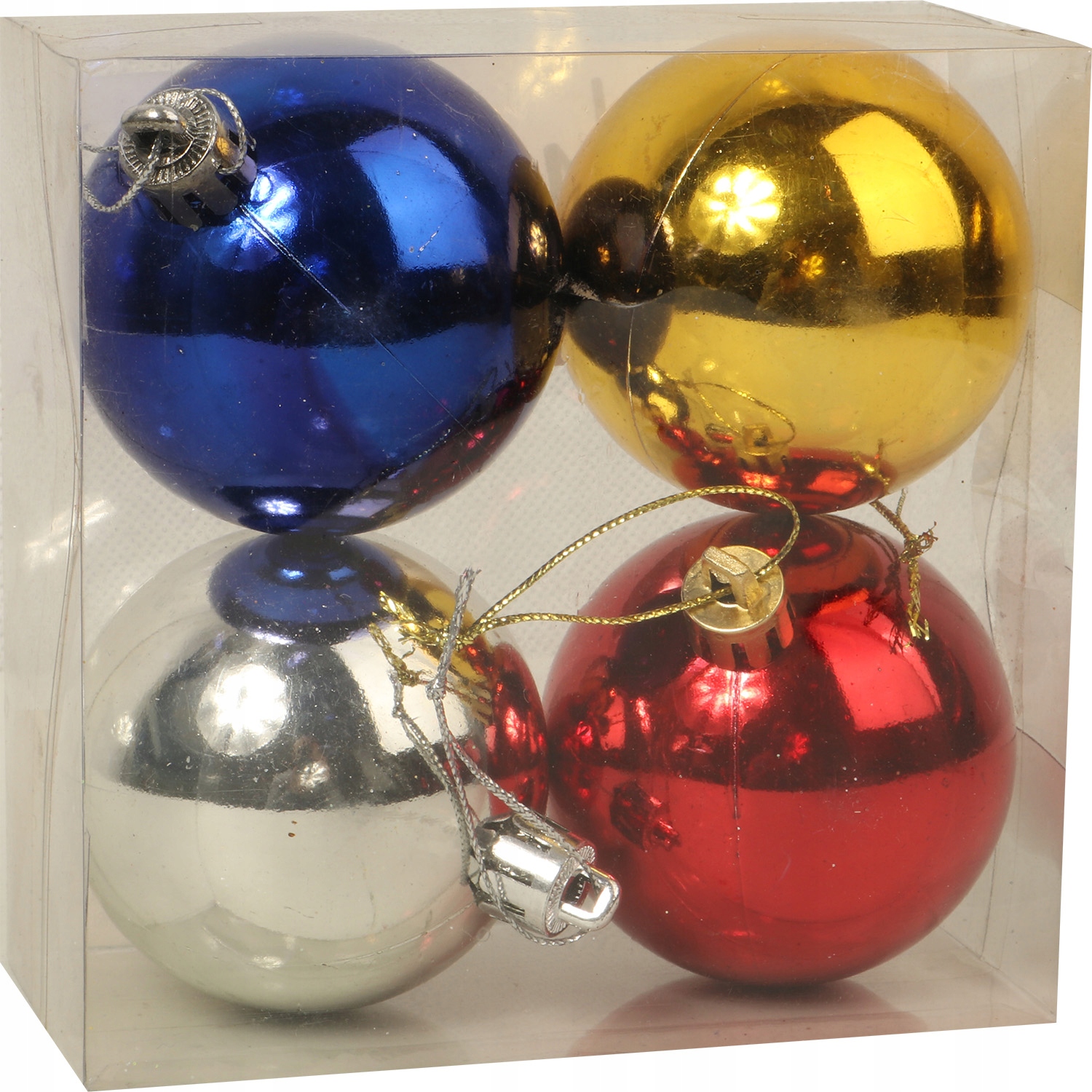 

Komplet 4 bombek plastikowych w 4 kolorach Goliat