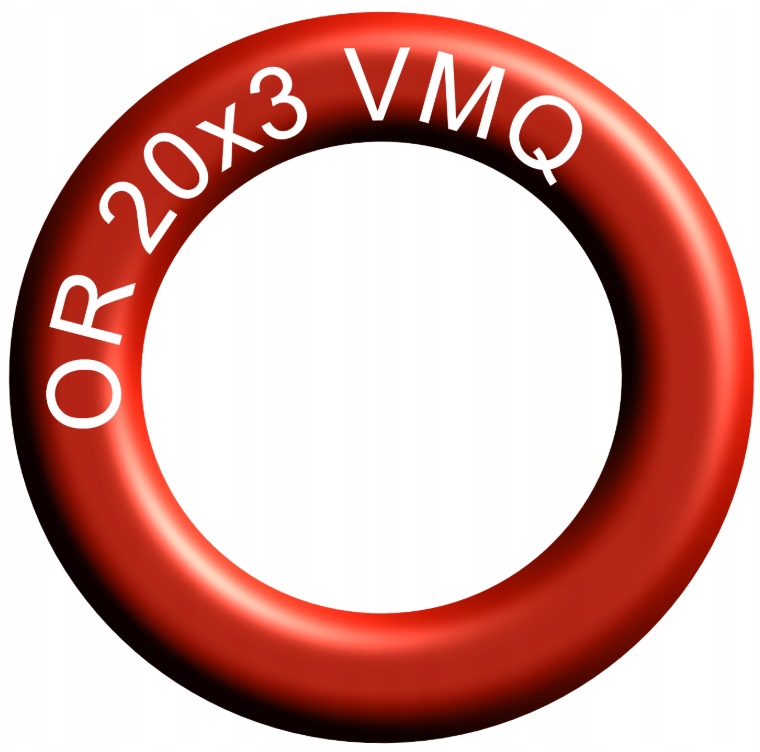 Oring silikonowy 20x3 Vmq uszczelniacz pierścień olejoodporny (50 szt)