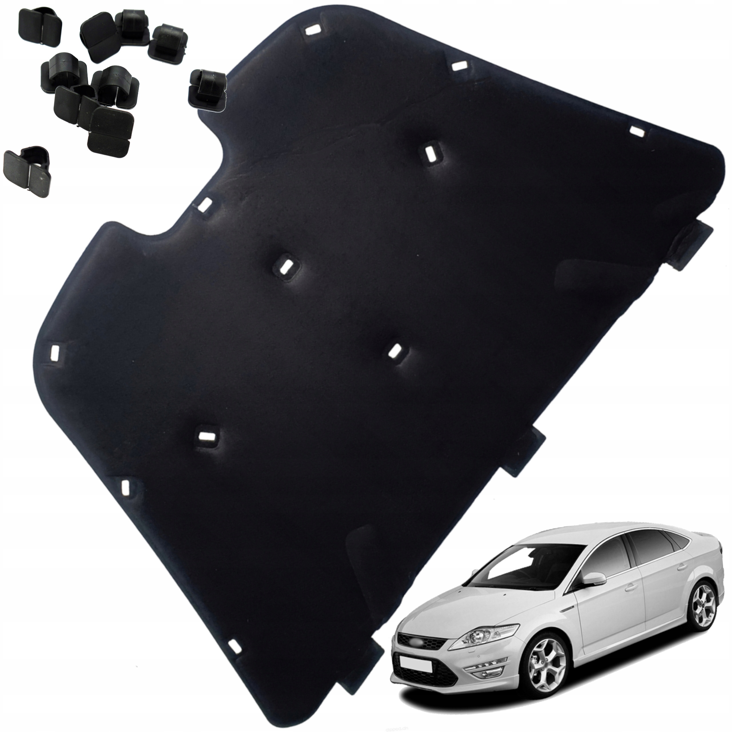 Ford Mondeo Mk4 Podložka Podbikta Ztlumení Hluku Masky 07-14 Sponky Hq
