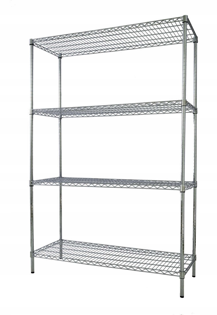 

Regał 4-półkowy 150x60x180cm chromowany Technica