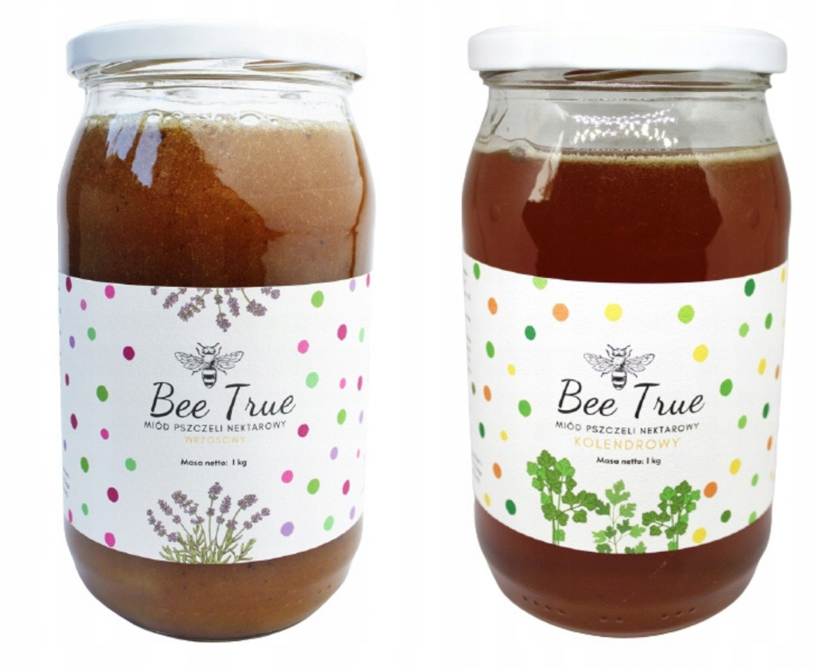 Zestaw miodów 2x 1kg Wrzosowy I Kolendrowy