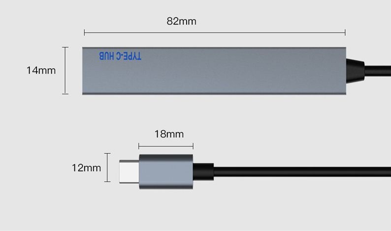 HUB 4W1 USB-C 3 X USB 3.0 + CZYTNIK KART PAMIĘCI Interfejs Thunderbolt 3 USB typ C
