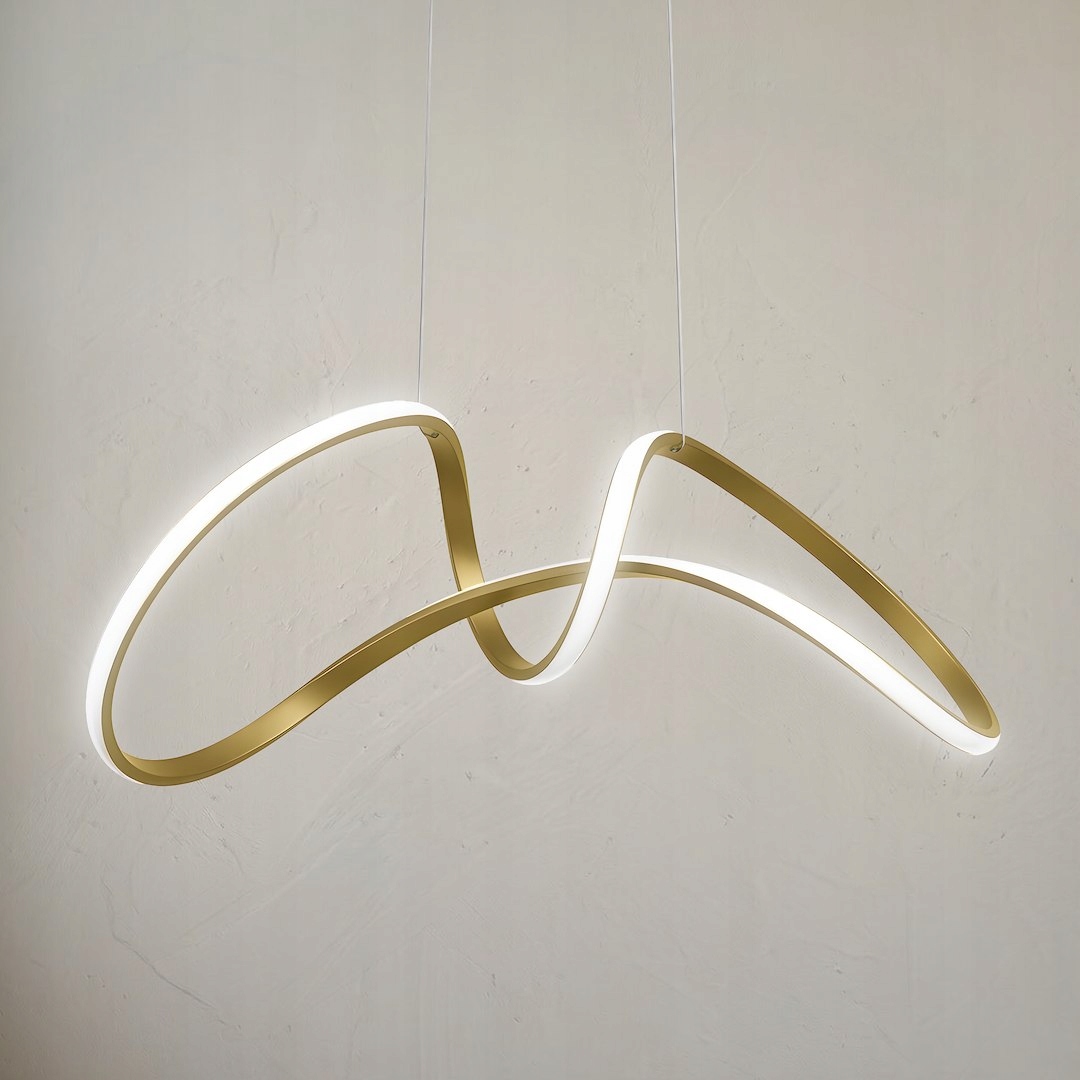 Moderná závesná lampa Milagro Tesoro Zlatá 48W Led Neutrálna 4000K IP20