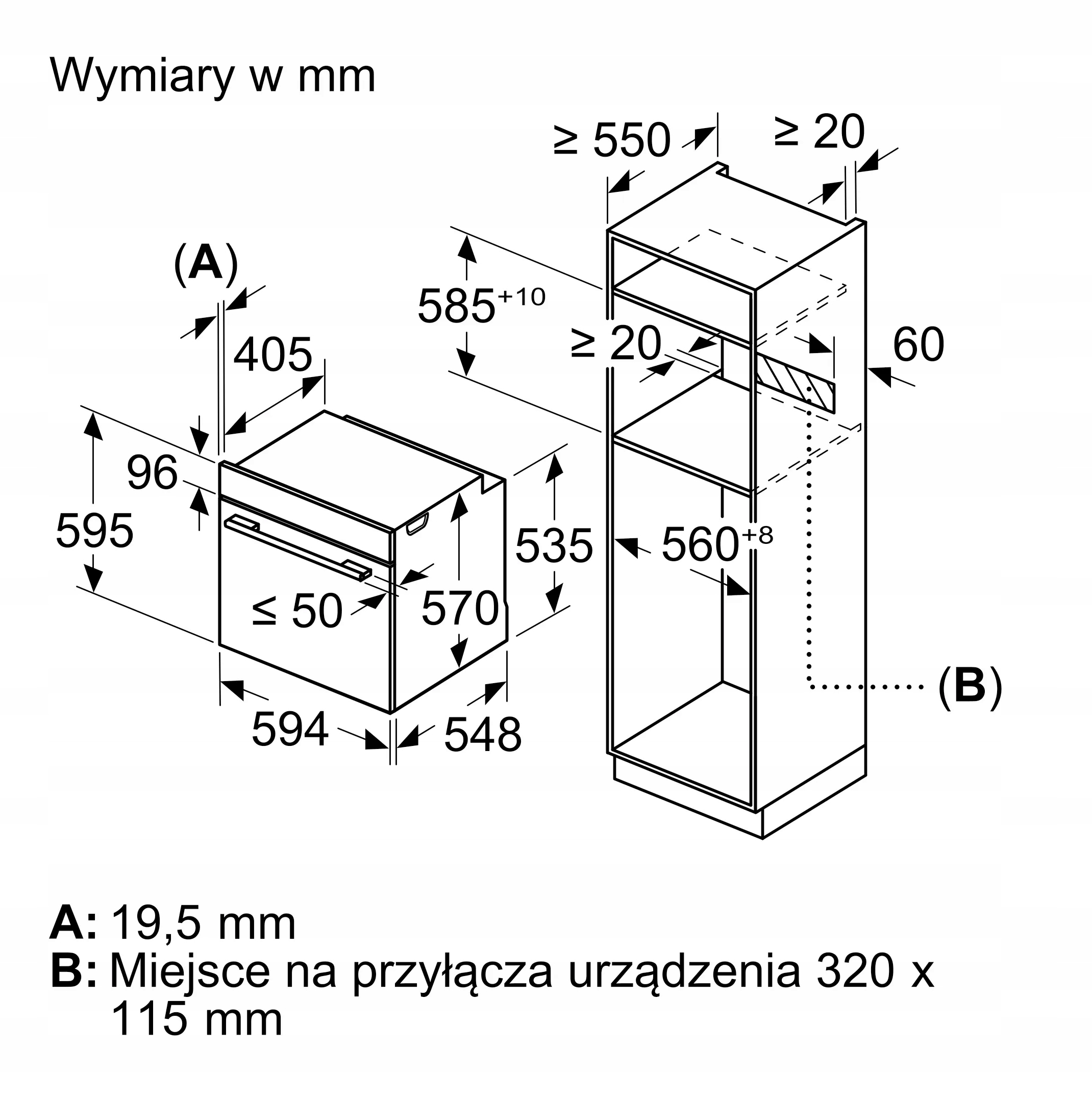 Piekarnik BOSCH HRA574BB0 71l 60cm LED Marka Bosch