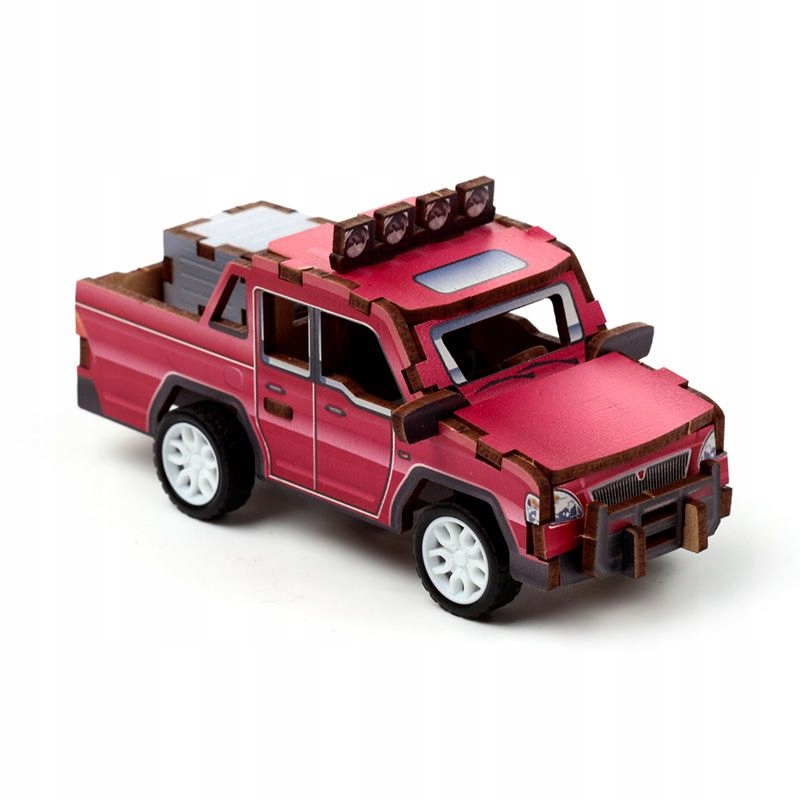 Адвент-календарь Pan i Pani Gadzet Mini Vehicle, 24 деревянных 3D-пазла машинок, от 6 лет — фото 7