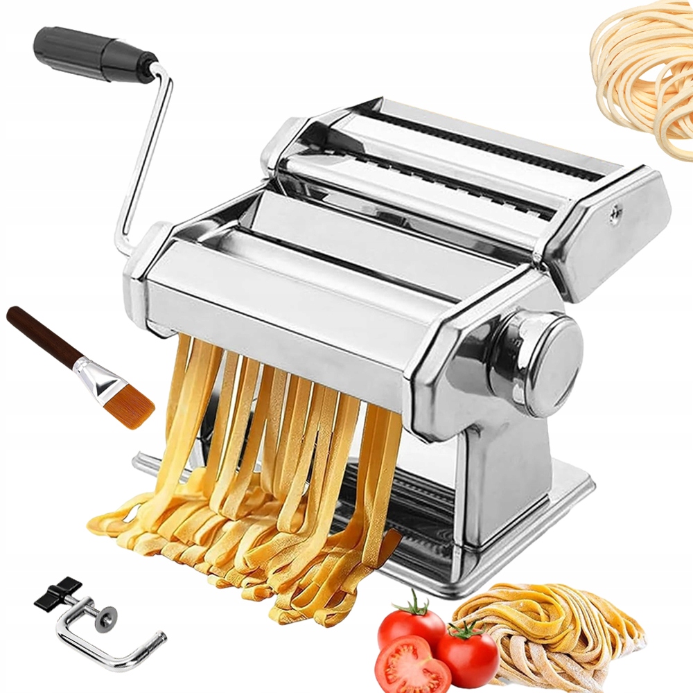Strojek Na Těstoviny Pro Domácí 7 Úrovní Nastavení Nerezová Ocel