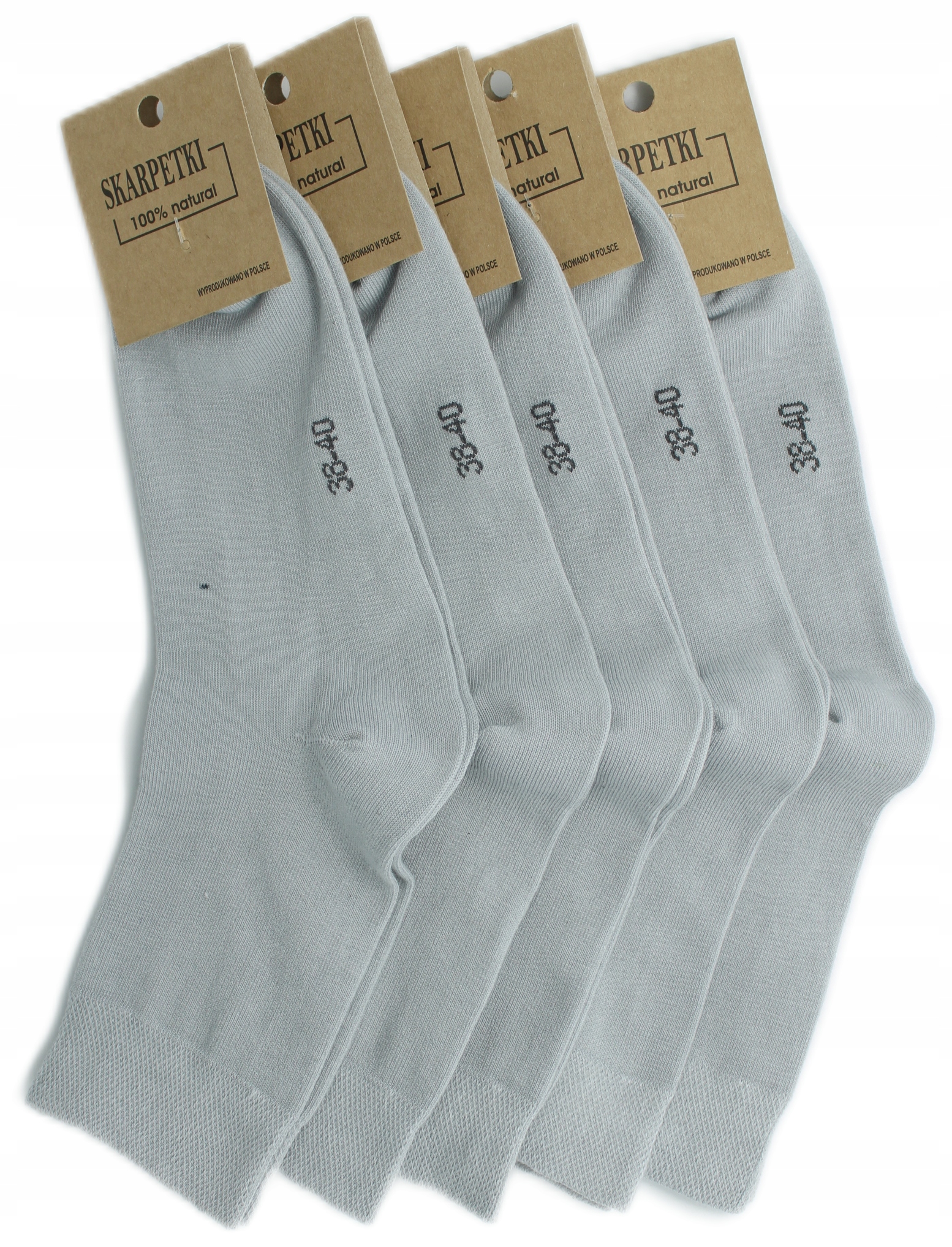 

5x Skarpety Bawełniane 38-40 Trwałe Produkt Polski