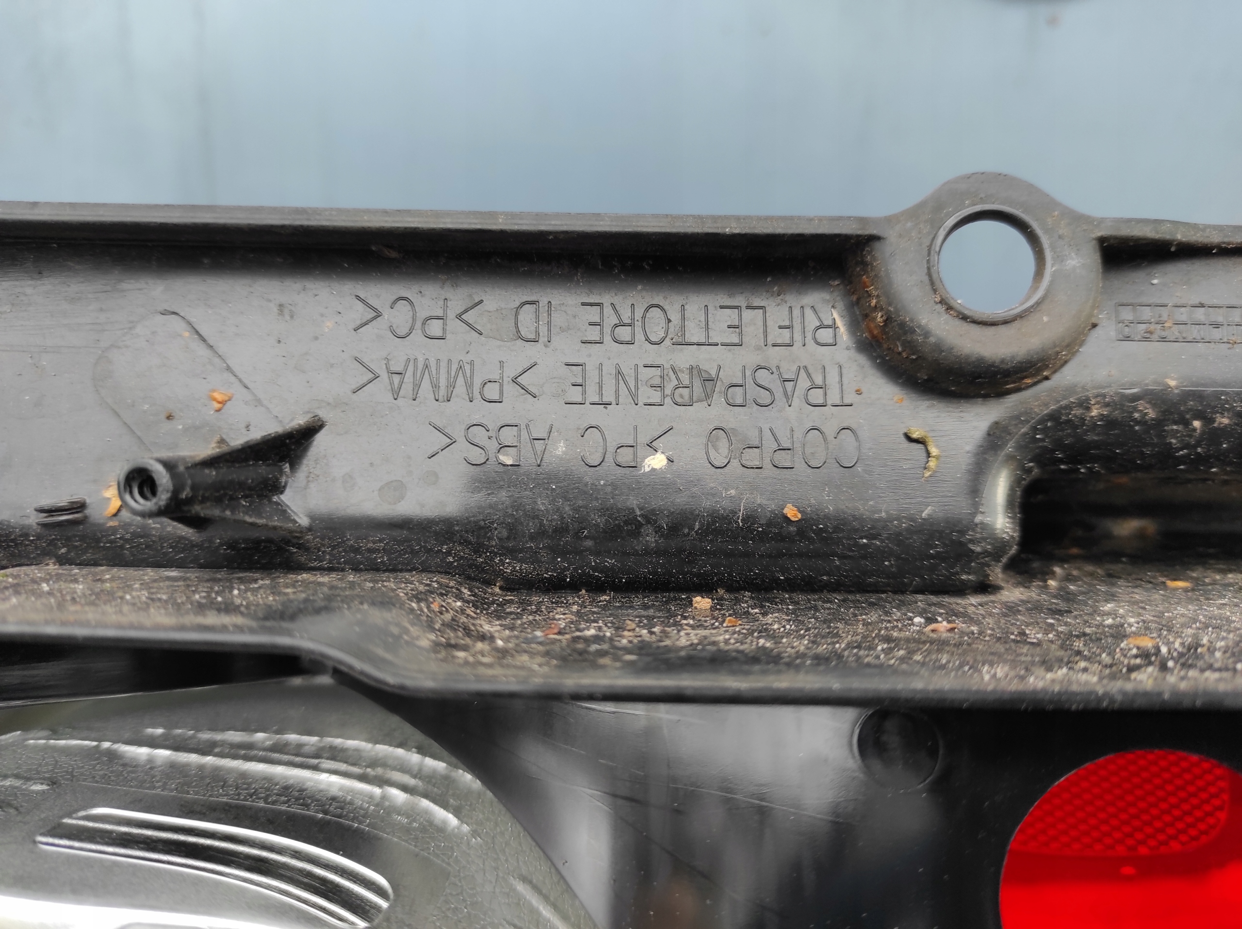light rear part right rear left fiat panda III