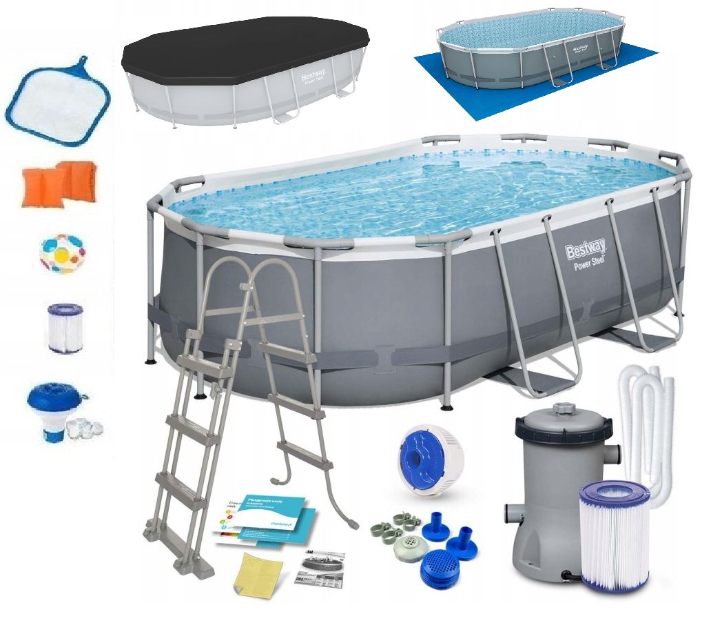 21w1 Basen Ogrodowy Stelażowy 427x250x100cm Bestway