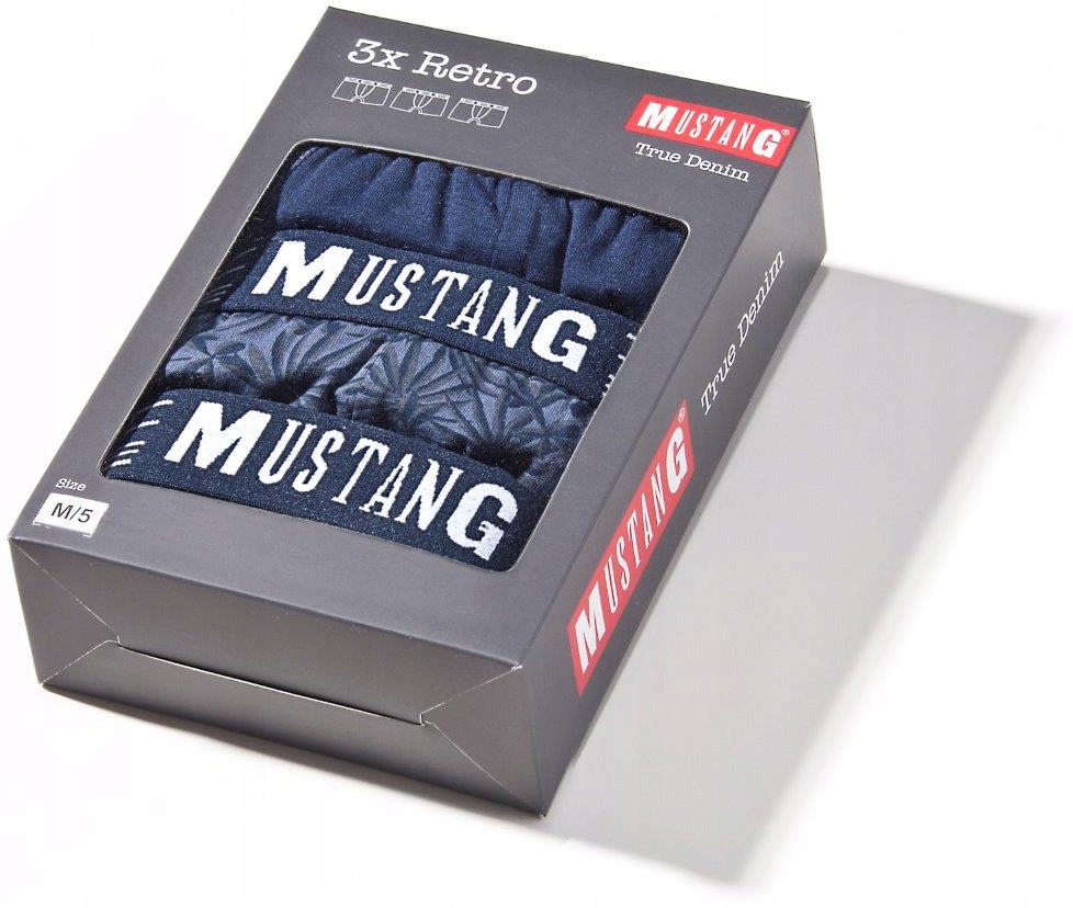 MUSTANG BOKSERKI MĘSKIE WYSOKA JAKOŚĆ 3PAK XL Marka Mustang