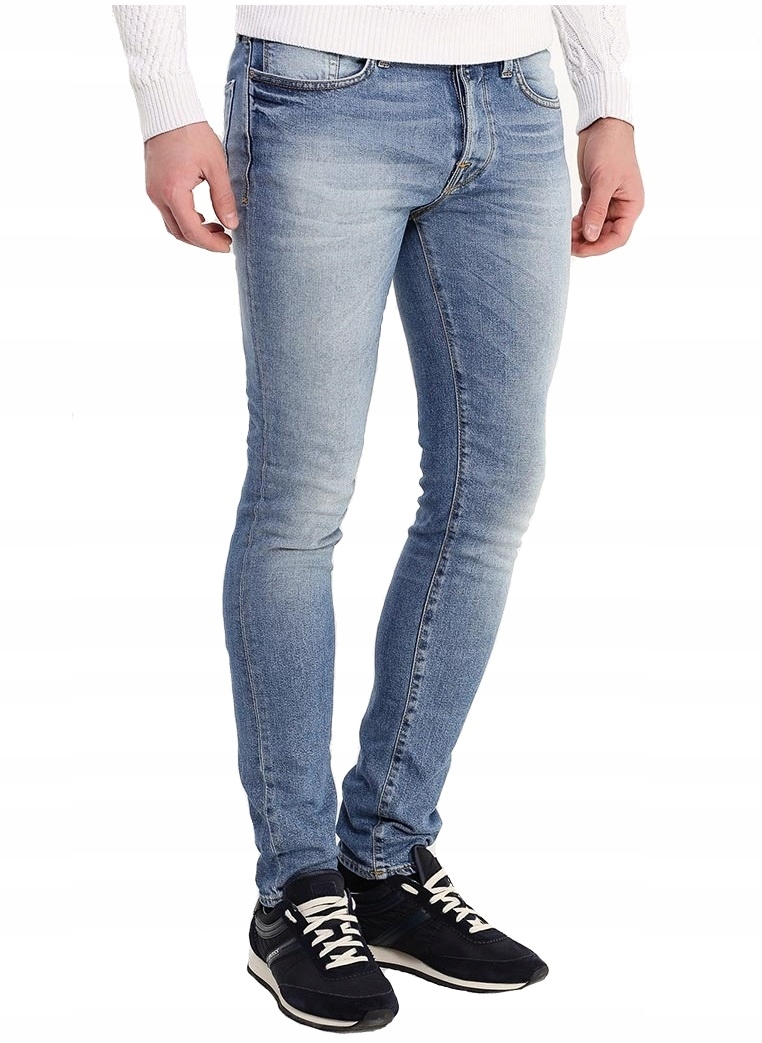 

Dopasowane rurki Selected Homme Niebieskie _ 29/30