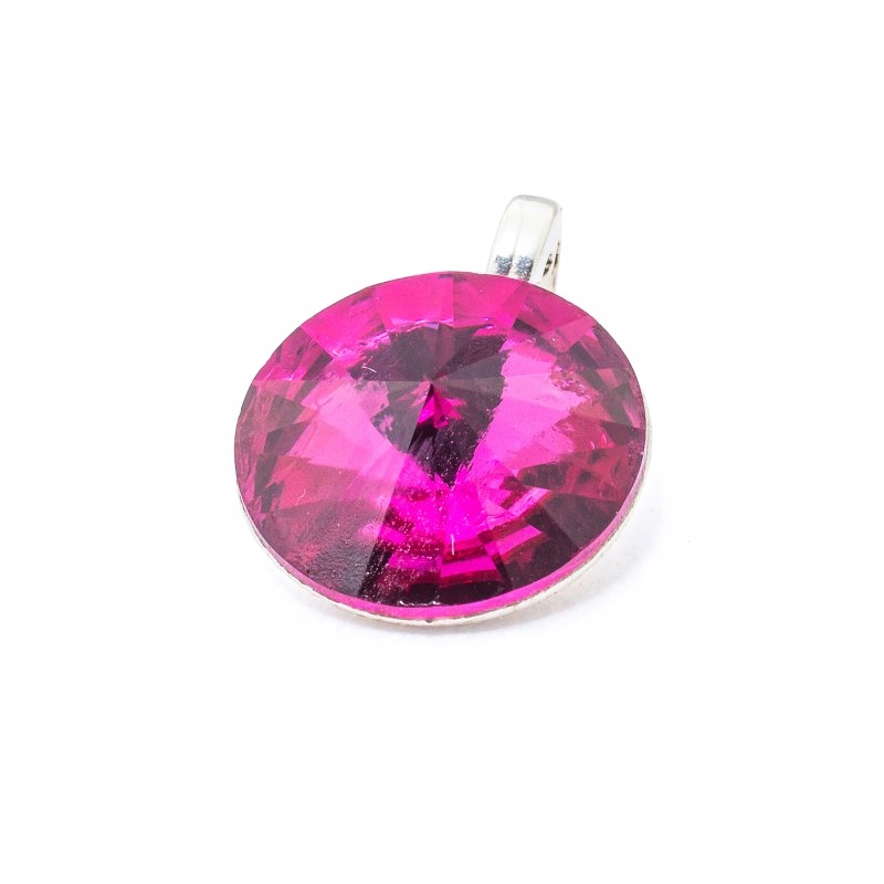 

Wisiorek srebro 925 z kr. Swarovski Rivoli 12 Fuch
