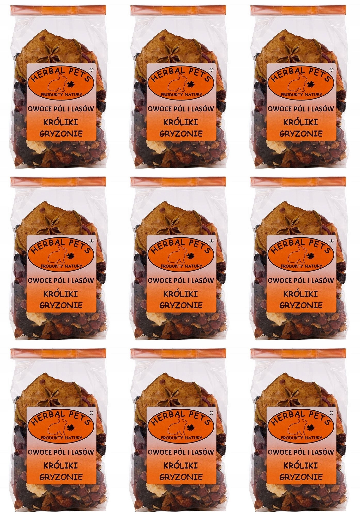 Levně Herbal Pets Plody lesů pro hlodavce 9x100 g