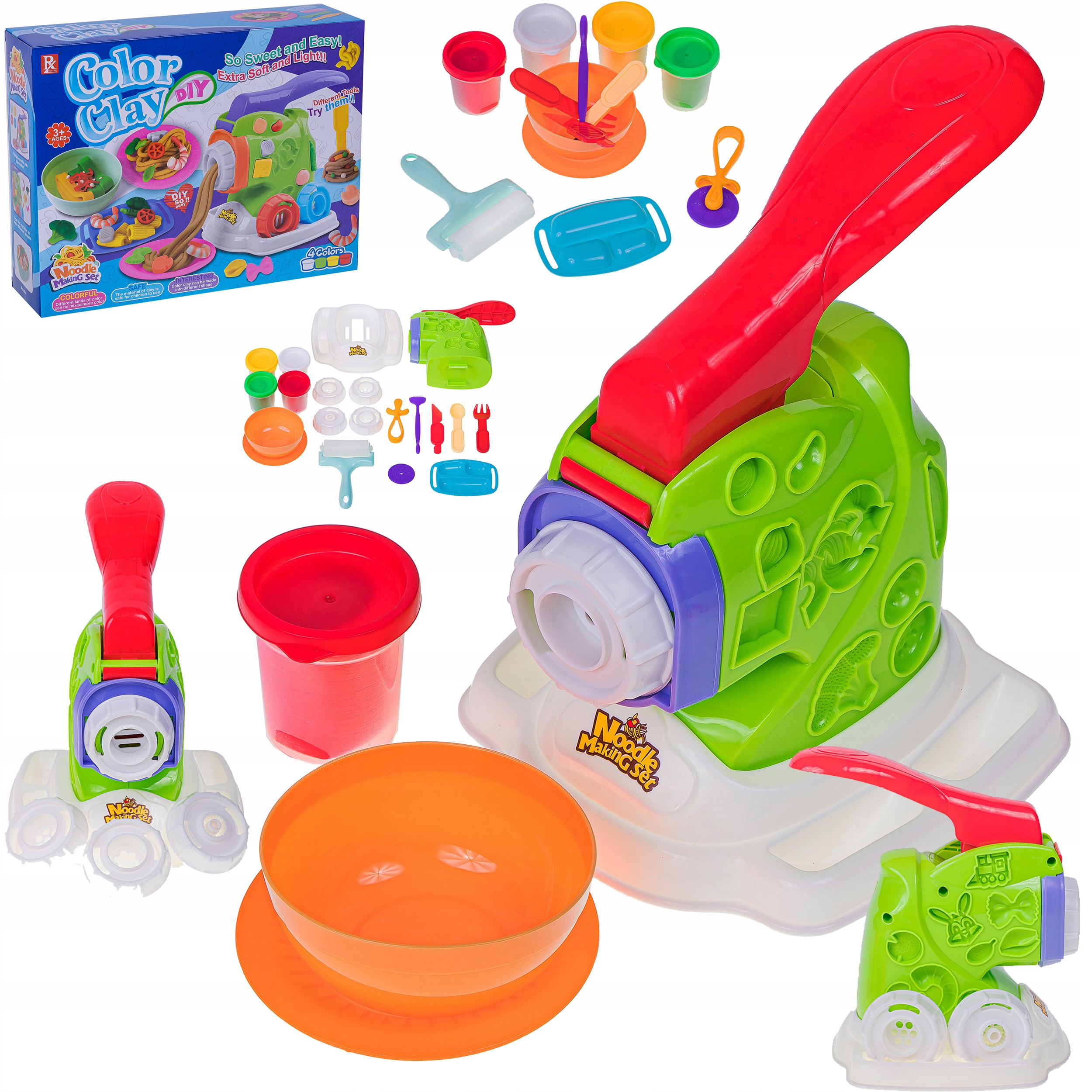 CIASTOLINA MAKARONOWA MASZYNKA ZESTAW KREATYWNY EAN (GTIN) 5904844550620