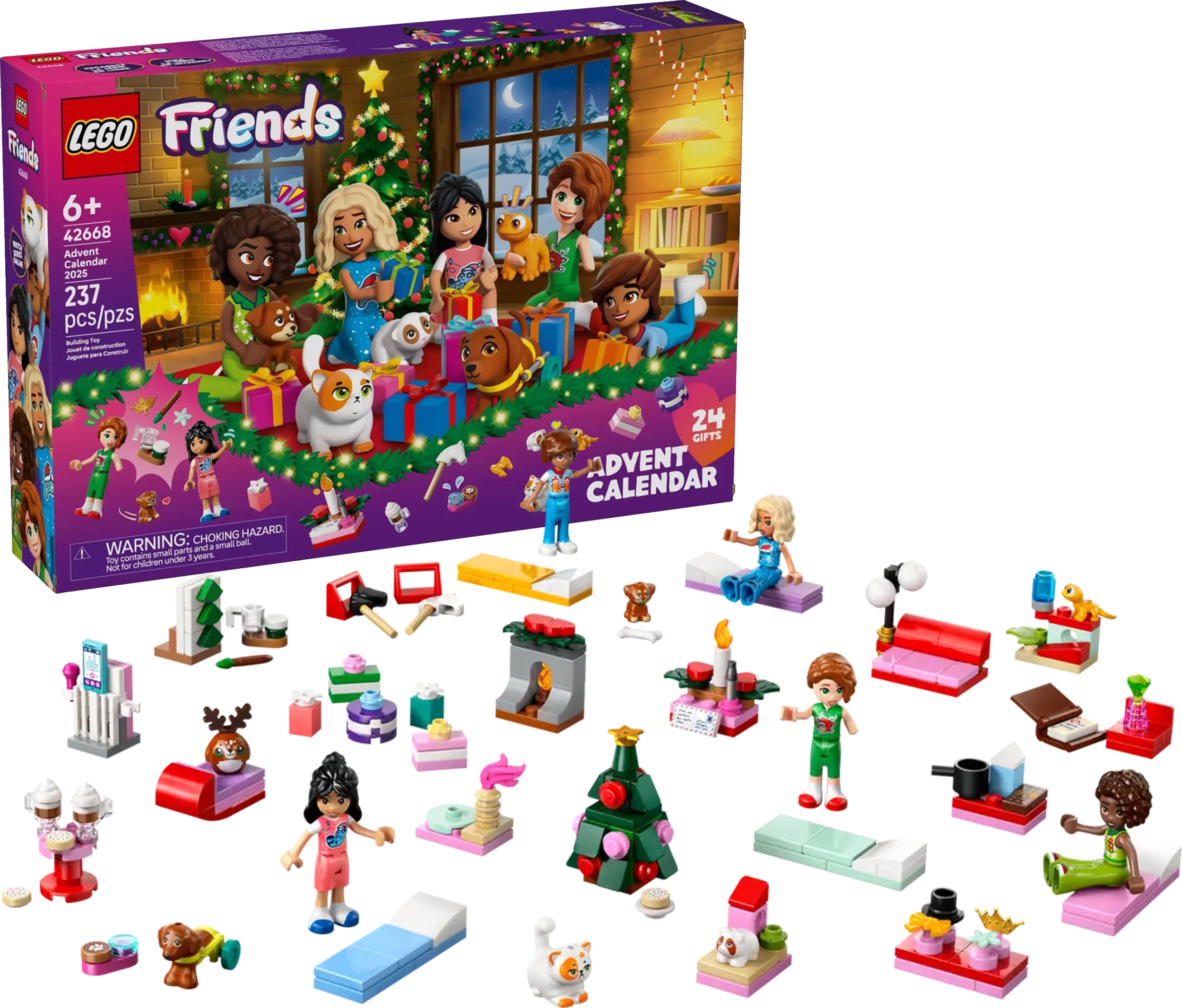 Lego Friends – Lego Friends Adventní kalendář na rok 2025 – 42668
