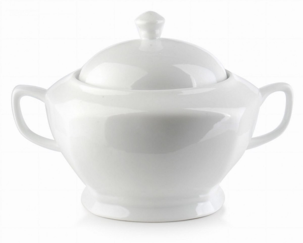 WAZA BIAŁA DO ZUPY ŻURKU ROSOŁU PORCELANOWA BIAŁA 2,5L