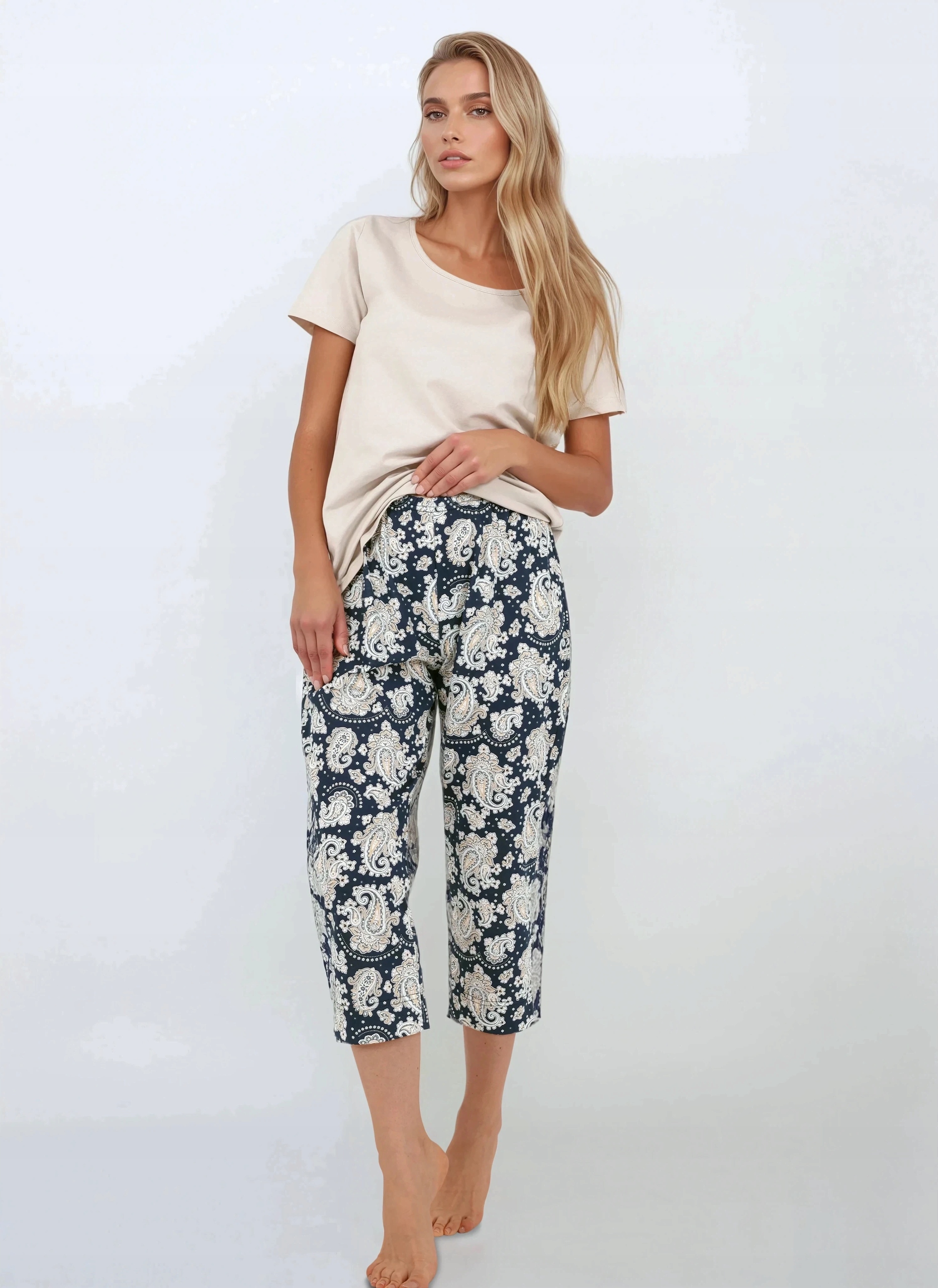 Pyžamo Momenti Per Me s přívěskem v tmavě modré barvě, velikost L