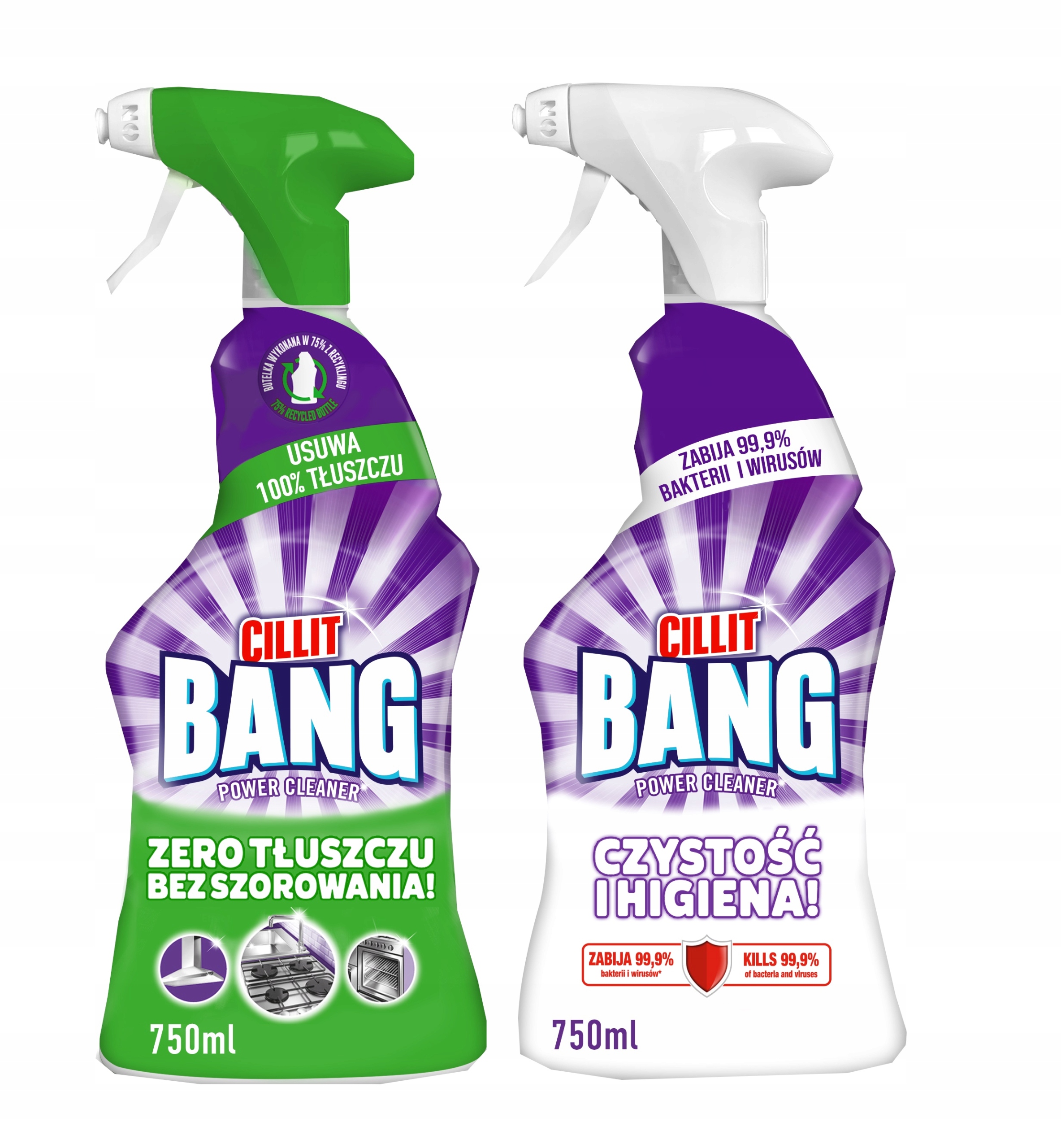 

Cillit Bang Zestaw Spray czystość tłuszcz 2x 750ml