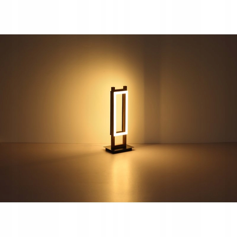 Drewnopodobna prostokątna lampa stołowa LED ILLA Kod producenta 67266T/Globo