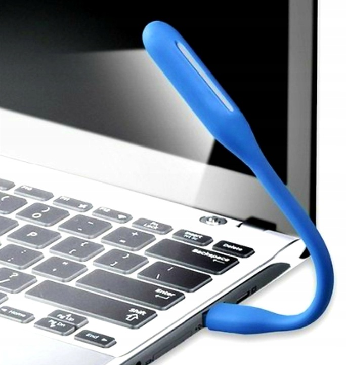 Lampka LED USB gumowa niebieska Producent Aptel