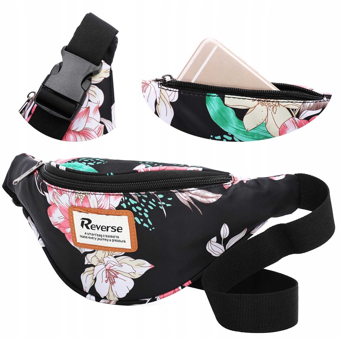 SASZETKA biodrówka NERKA SPORTOWA na pasku Mocna