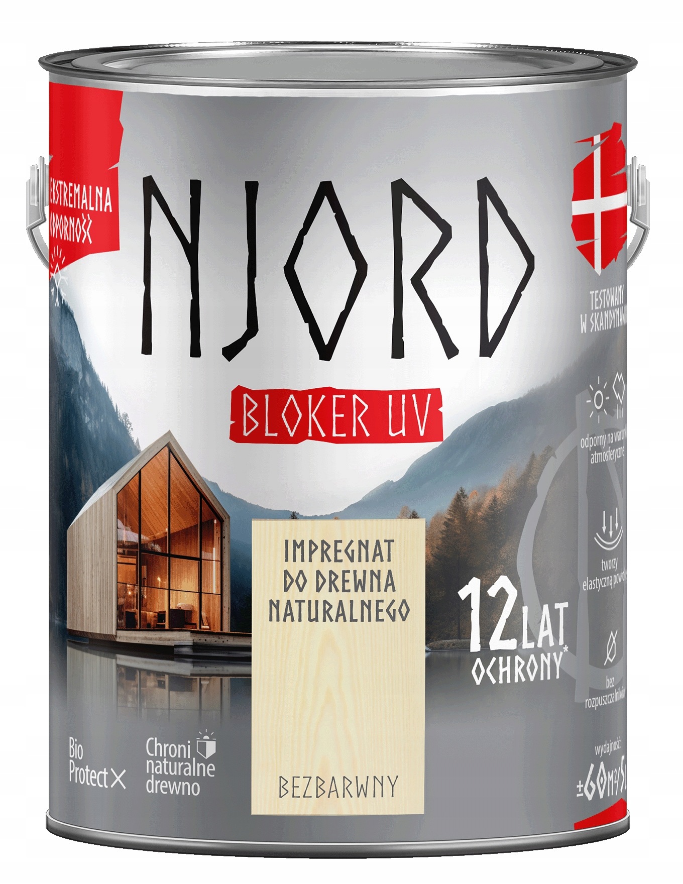 Njord Uv Blokátor Impregnace Na Dřevěné Fasády 5 L, Barva Barevná