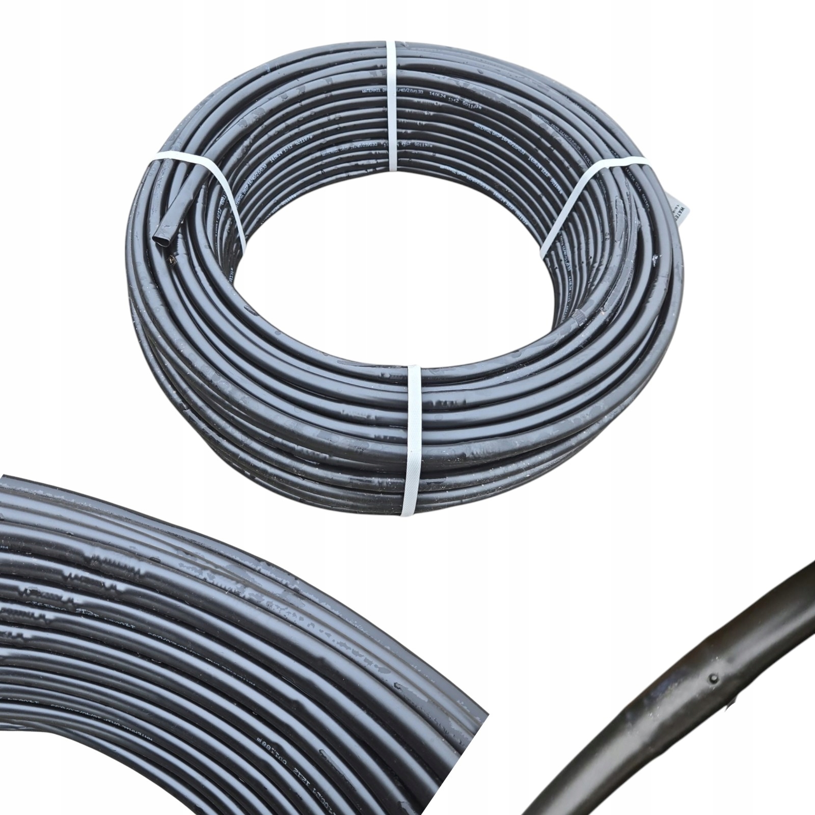 Linia Kroplująca 16mm 33cm wąż kroplujący 100m bez kompensacji czarna Mocna