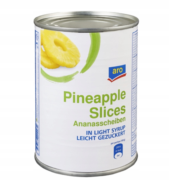 Levně aro Ananasové plátky 6 x 560 g