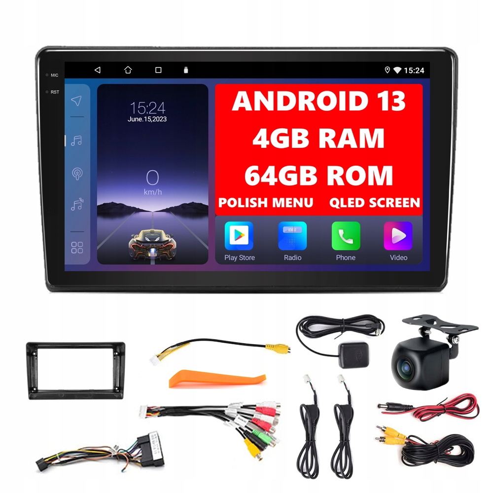 Radio Samochodowe Android 13 Kia Ceed I 2007-2009 Android Auto Carplay Wifi Bt 4GB/64GB