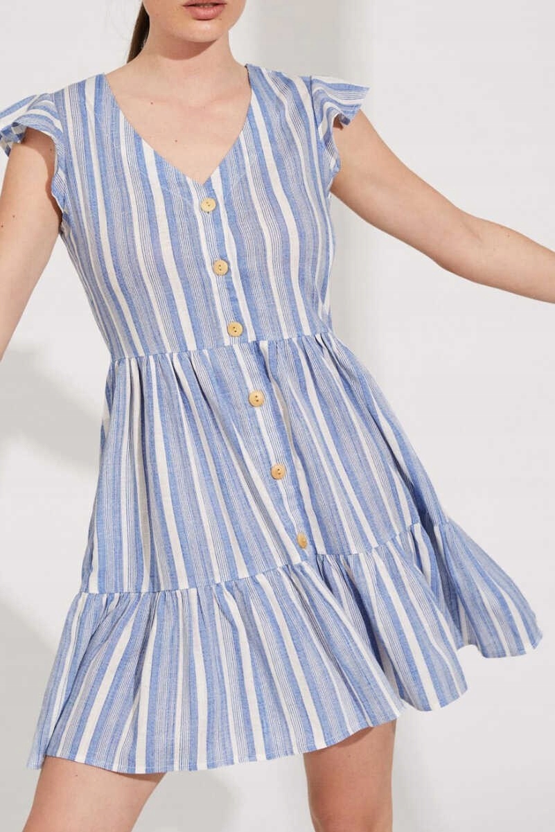 Šaty s proužky Midi Ysabel Mora XL-42